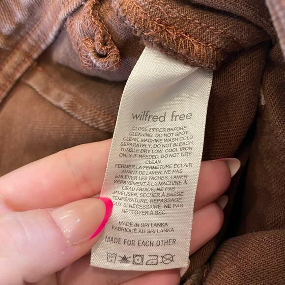 Aritzia Wilfred Free Modern Utility Pant Brown size 4 - Picture 10 of 11